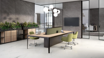 GRAND MORE SHARING - Meeting table with cable management by ESTEL GROUP - view 3